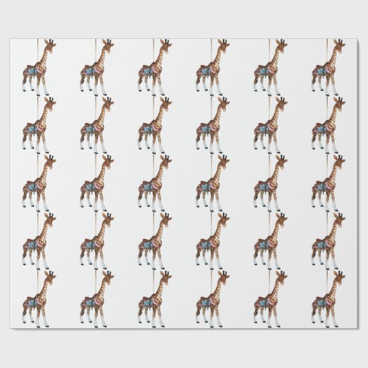 Schlucht-Echo-Giraffe Geschenkpapier (Flach)