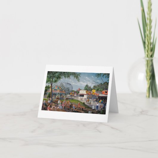 "Schlucht-Echo-Vergnügungspark-" Karte Pauls (Vorderseite)