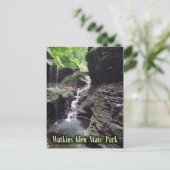 Schlucht im Watkins Glen Staat Park, New York. Postkarte (Stehend Vorderseite)