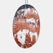 Schlucht Utah ParkSnowy Bryce Keramik Ornament (Links)
