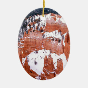 Schlucht Utah ParkSnowy Bryce Keramik Ornament
