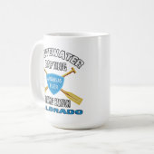 Schlucht Whitewater-Flößensbrowns Kaffeetasse (Vorderseite Links)