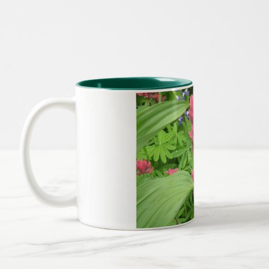 Schlucht-Wildblumen Zweifarbige Tasse (Links)