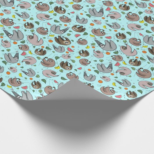 Schluchten in Blau Geschenkpapier (Ecke)