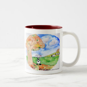Schluchzt im Herbst Zweifarbige Tasse