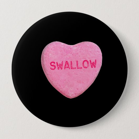 Schluck Candy Heart Button (Vorderseite)