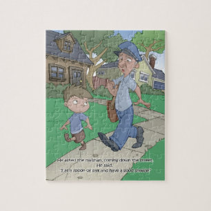 Schluckauf-Buchpuzzlespiel - der Mailman - 8x10 Puzzle