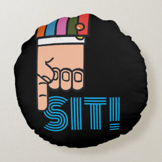 Schluckauf Finger runden Kissen