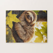 Schluckbaby schläft in einem einzigartigen Baumfal Puzzle (Horizontal)