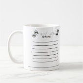 Schlückchen und Plan-Kaffeetasse-beschäftigte Kaffeetasse (Links)