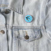 Schlucken am blauen Himmel Button (Beispiel)