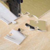 Schlucken auf einer Holzkante Puzzle (Seite)