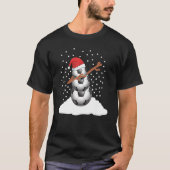 Schlucken durch den Schneeball Snowman für Sa T-Shirt (Vorderseite)