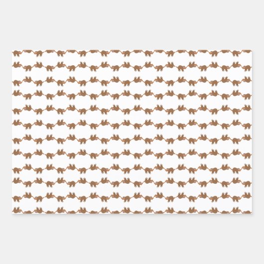 Schlucken in einem Süße Tier mit mehreren Farben Geschenkpapier Set (Vorderseite)