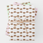 Schlucken in einem Süße Tier mit mehreren Farben Geschenkpapier Set (Beispiel)