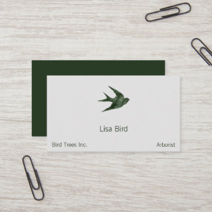 Schlucken (Letterpress-Stil) Visitenkarte