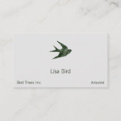 Schlucken (Letterpress-Stil) Visitenkarte (Vorderseite)