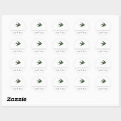 Schlucken (Letterpress Style) Runder Aufkleber (Blatt)