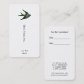 Schlucken (Letterpress Style) Terminkarte (Vorne/Hinten)