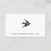 Schlucken (Letterpress Style) Visitenkarte (Vorderseite)