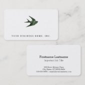 Schlucken (Letterpress Style) Visitenkarte (Vorne/Hinten)