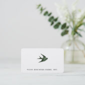 Schlucken (Letterpress Style) Visitenkarte (Stehend Vorderseite)