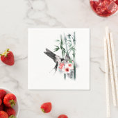 Schlucken mit Bamboo und Blume Classic Serviette (Beispiel)