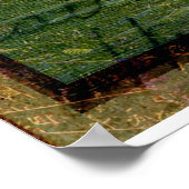 Schlucken mit Blume Poster (Ecke)