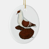 Schlucken: Rote Taube Keramik Ornament (Rechts)