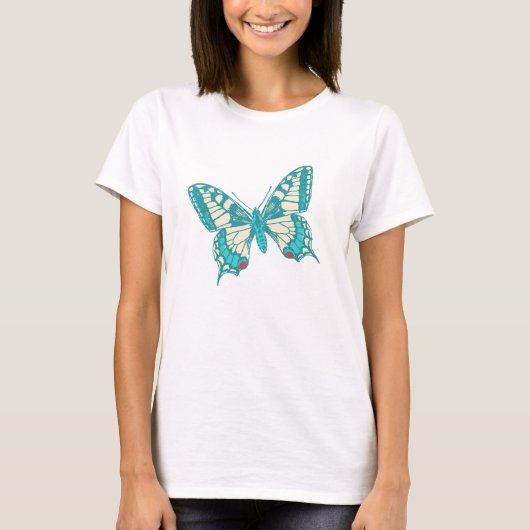 Schlucken-Schwanz-Schmetterling-T - Shirt (Vorderseite)