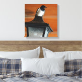 Schlucken Sie auf einem Lamp Foto Single Print Lei Leinwanddruck (Insitu (Schlafzimmer))