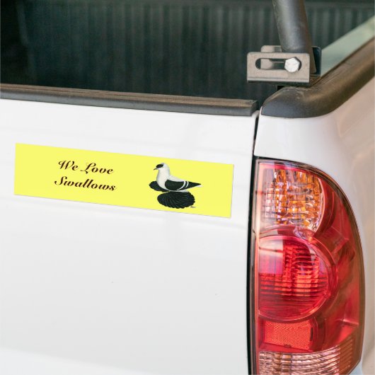 Schlucken Sie die Taube Sachsen Schwarz-weiß Bar Autoaufkleber (Auf Lkw)