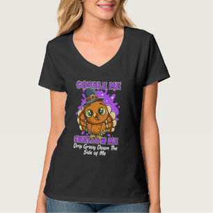 Schlucken Sie mich, Tropfen tief in die Seite T-Shirt