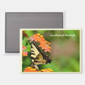Schlucken Sie Schwanz Schmetterling am Gartenmagne Magnet (Vorderseite/Rückseite)