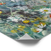 Schlucken und Blume Field, Bruno Liljefors Poster (Ecke)