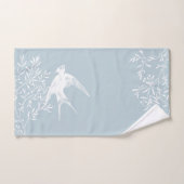 Schlucken von Vögeln, die über Olivenzweige fliege Badhandtuch Set (Handtuch)