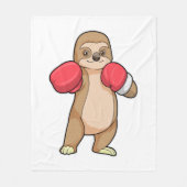 Schlucken wie Boxer mit Boxhandschuhen Fleecedecke (Vorderseite)