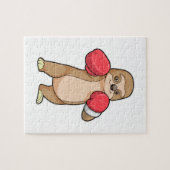 Schlucken wie Boxer mit Boxhandschuhen Puzzle (Horizontal)