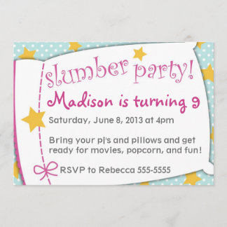 Schlummer-Party Einladung