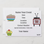 Schlummer Party - Überschlafen Einladung (Rückseite)