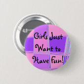 Schlummer-Partyknopf! Button (Vorne & Hinten)
