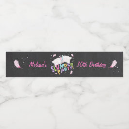 Schlummerglas Party Wasserflasche Etikett