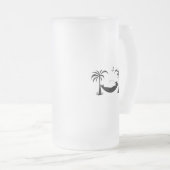 Schlummerhahn Mattglas Bierglas (VorderseiteRechts)