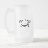 Schlummerhahn Mattglas Bierglas (Links)