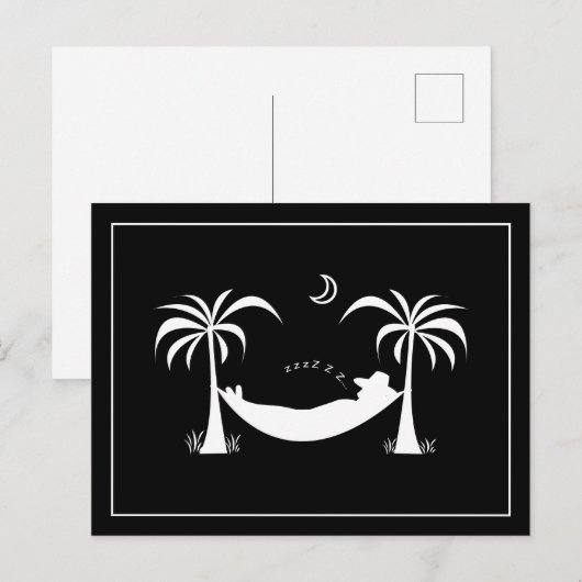 Schlummerhahn Postkarte (Vorne/Hinten)