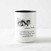Schlummernde Katzen: Haiku - Tasse für Getränke (Zentrum)