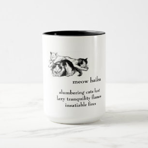 Schlummernde Katzen: Haiku - Tasse für Getränke