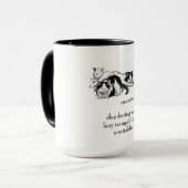 Schlummernde Katzen: Haiku - Tasse für Getränke (Vorderseite Links)