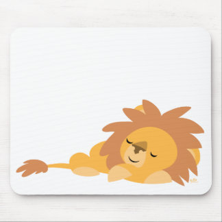 Schlummernder Cartoon Löwenmousepad Mousepad
