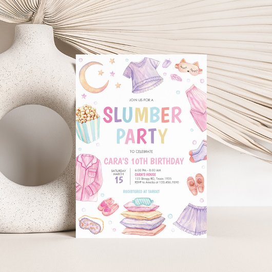 Schlummerschläfchen über Geburtstagsparty Einladun Einladung